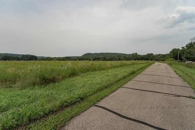 view of road featuring a rural view