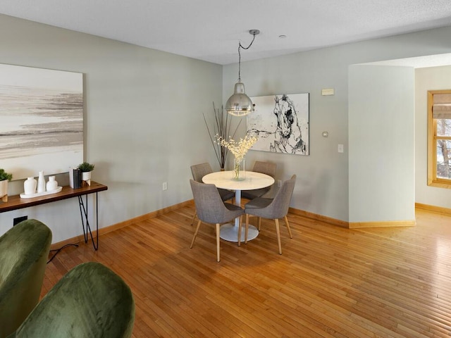 dining area featuring light hardwood / wood-style floors