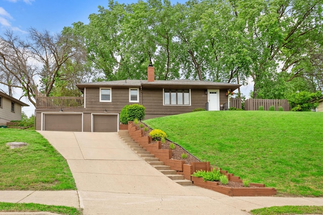3706 90th St, Bloomington, MN 55431 - single story home with concrete driveway, a chimney, and a garage