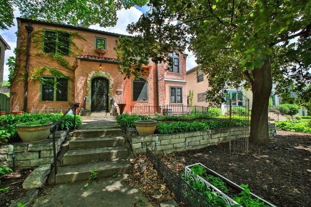 view of mediterranean / spanish house