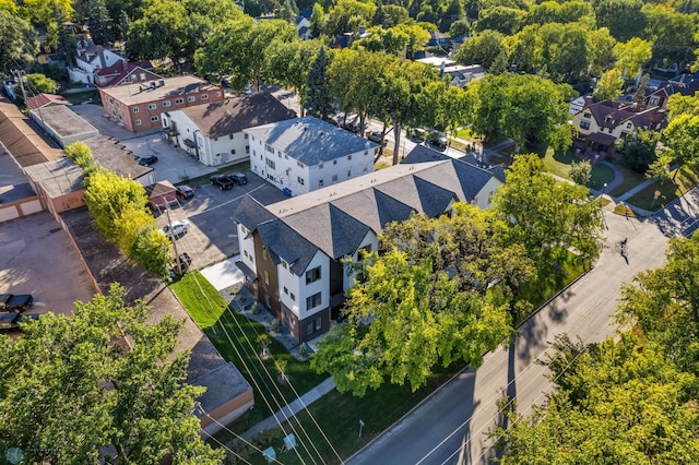 drone / aerial view featuring a residential view