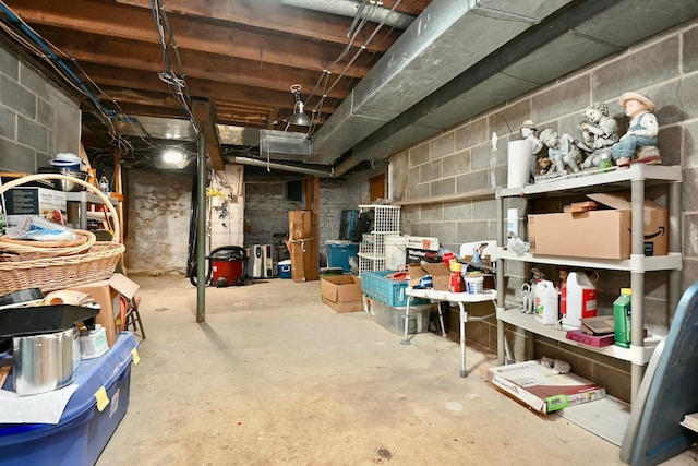 view of basement