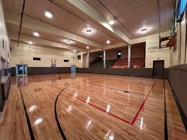 view of basketball court