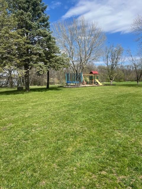 view of yard featuring a playground