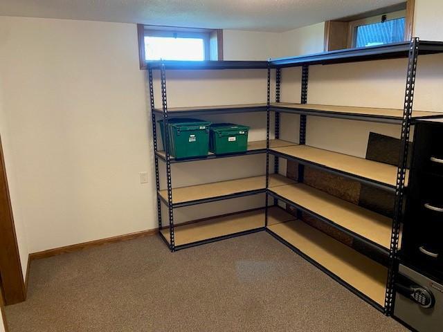 view of storage room