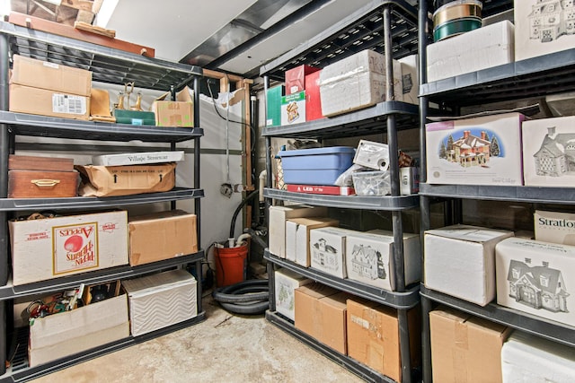 view of storage room