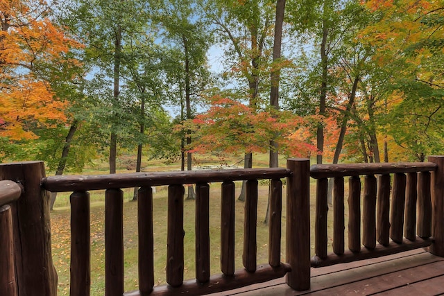 view of wooden terrace