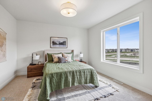 bedroom featuring carpet flooring