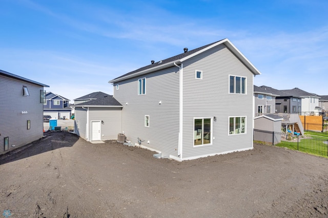 view of rear view of property