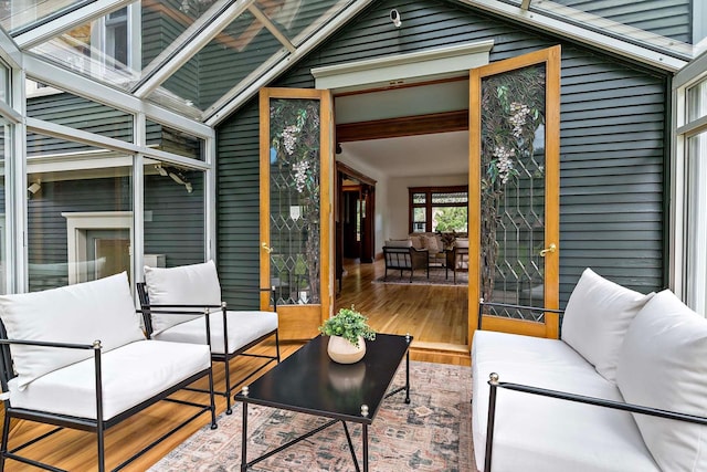 view of patio featuring outdoor lounge area