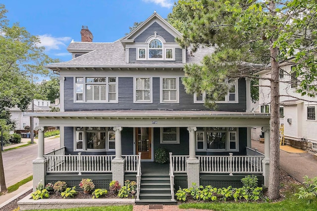 view of front of house with a porch