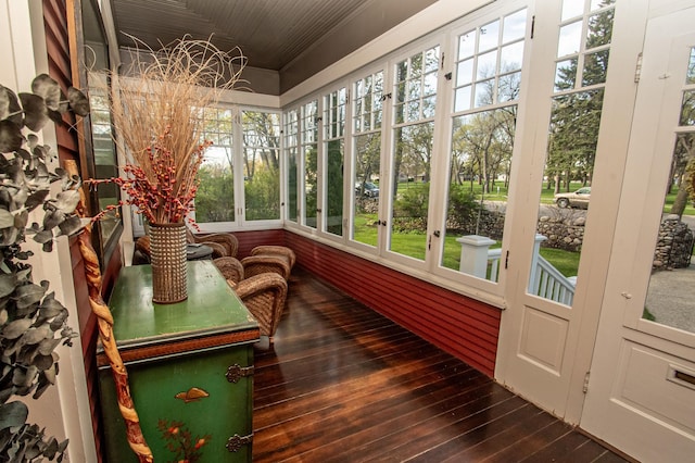 sunroom featuring plenty of natural light