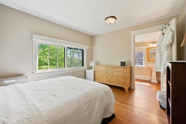 2799 27th St Unit 14, Gardeners, Birchwood, WI 54817 - bedroom featuring hardwood / wood-style floors and baseboards