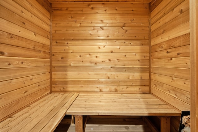 2799 27th St Unit 8, Katherine, Birchwood, WI 54817 - relaxing sauna with wooden walls