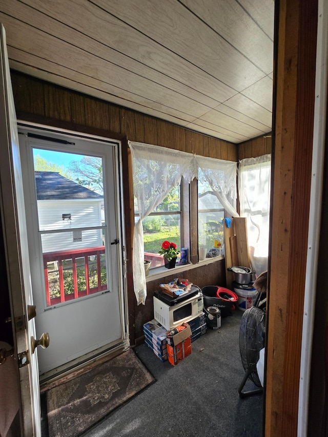 view of sunroom