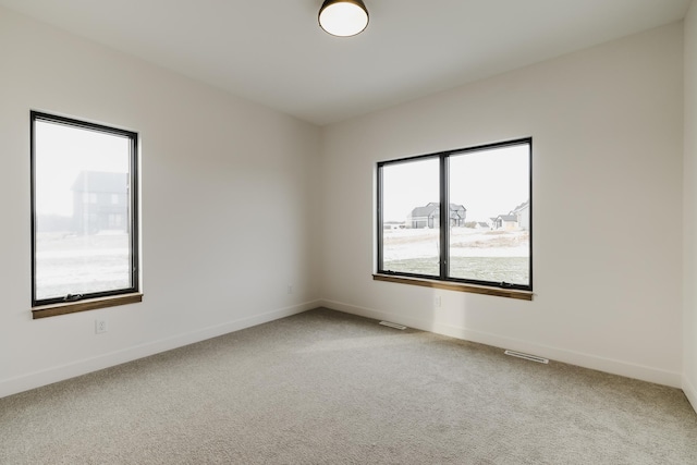 view of carpeted empty room