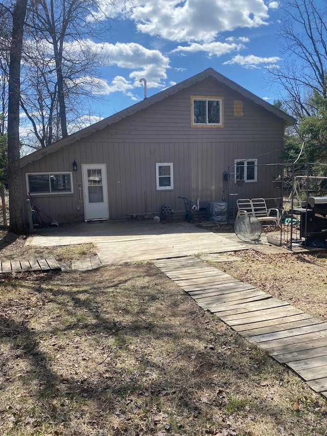 rear view of property with a patio