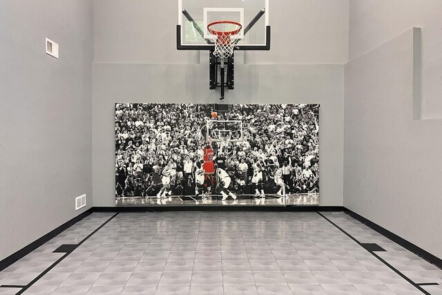 view of basketball court with basketball court