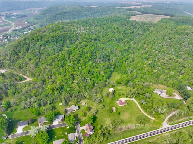 view of aerial view