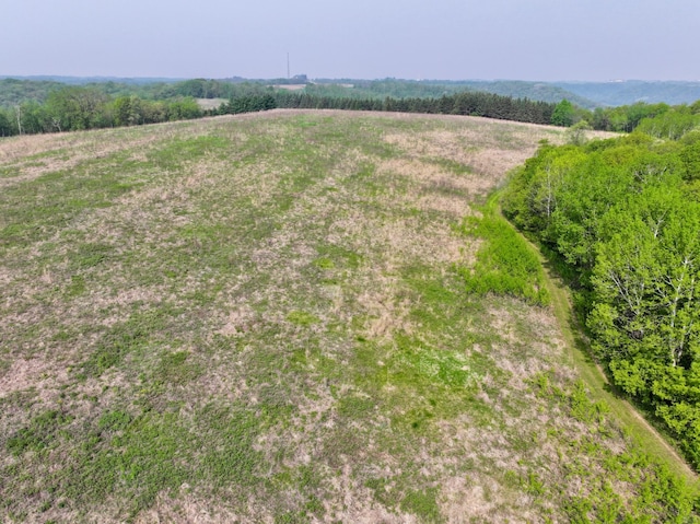 drone / aerial view featuring a rural view