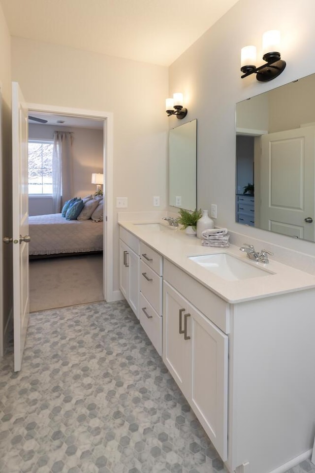 bathroom with vanity