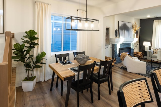 dining room featuring hardwood / wood-style floors