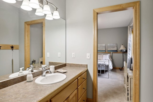 bathroom with vanity