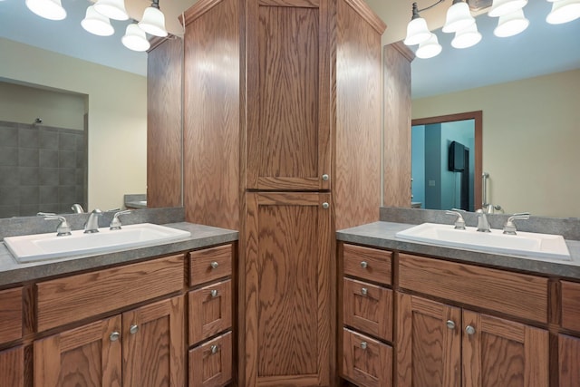 bathroom featuring vanity