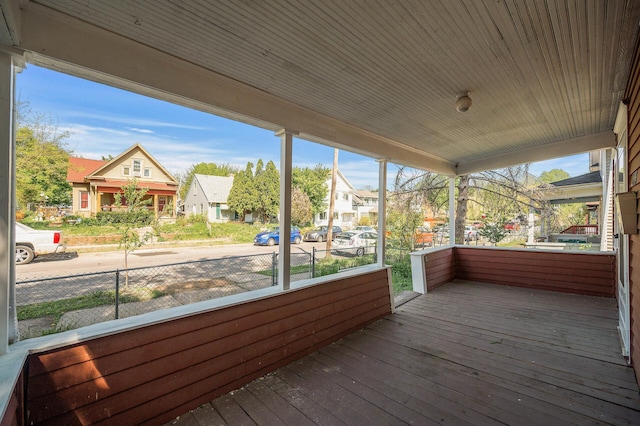 2806 Aldrich Ave N, Minneapolis, MN 55411 - wooden terrace featuring a residential view