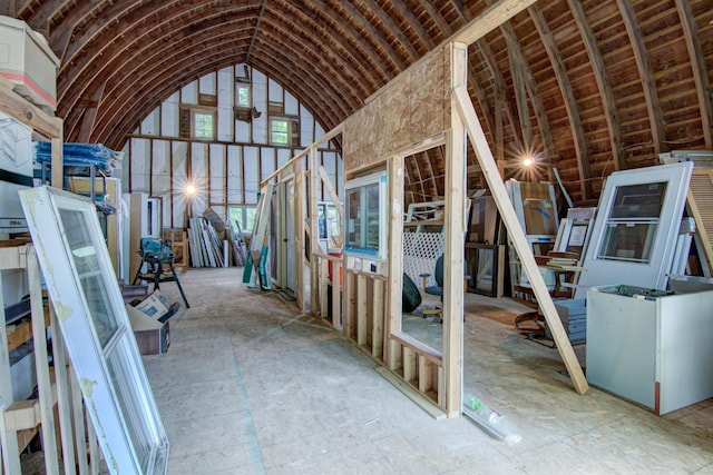 view of attic