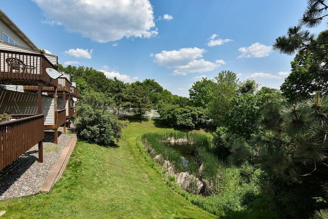 3799 Larabee Ave NE, Saint Michael, MN 55376 - view of green lawn featuring a deck
