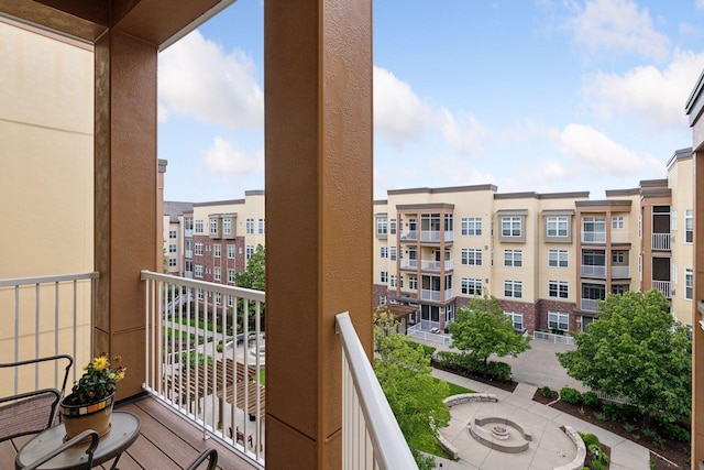 view of balcony