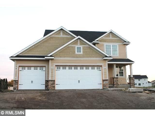 craftsman inspired home featuring a garage