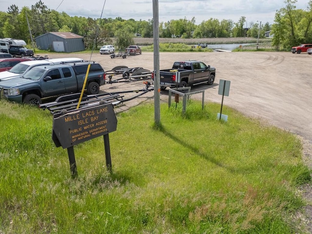 view of uncovered parking lot