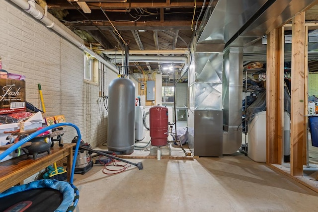 utility room with electric panel