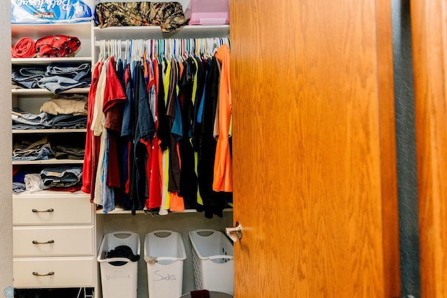 view of closet