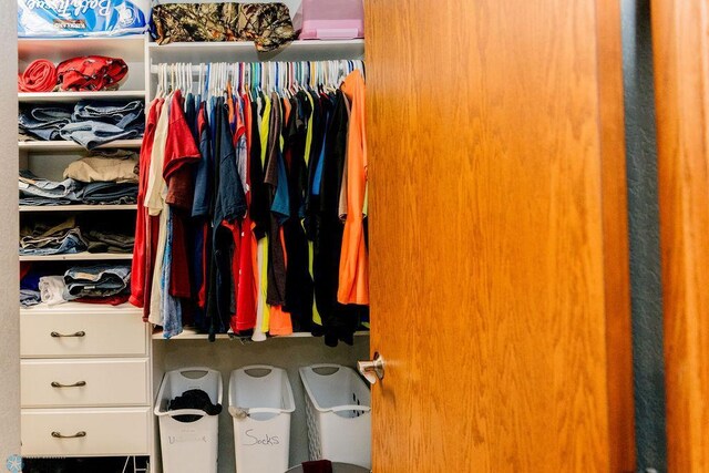 view of closet