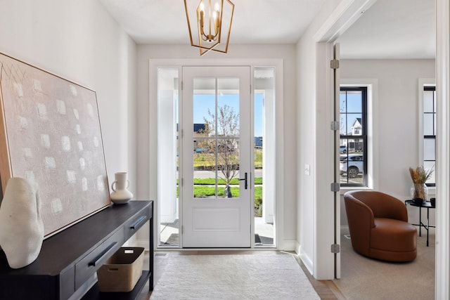 entrance foyer with hardwood / wood-style floors