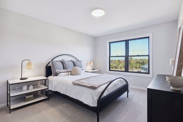 bedroom with carpet floors