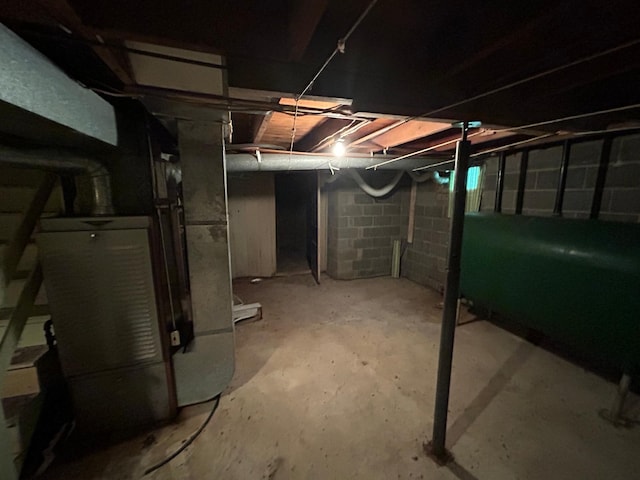 view of basement