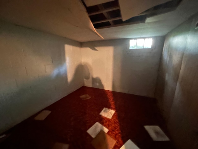 view of basement