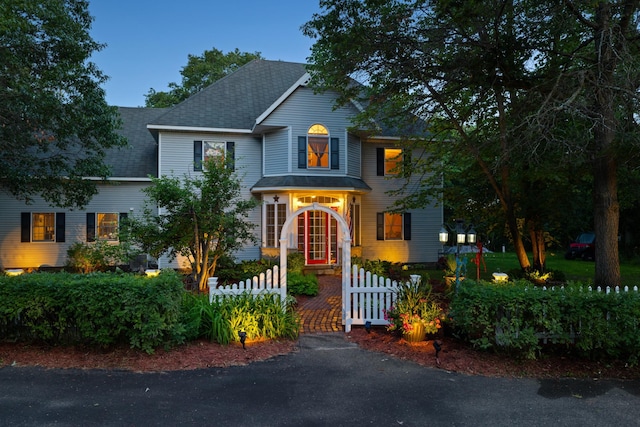 view of front of home