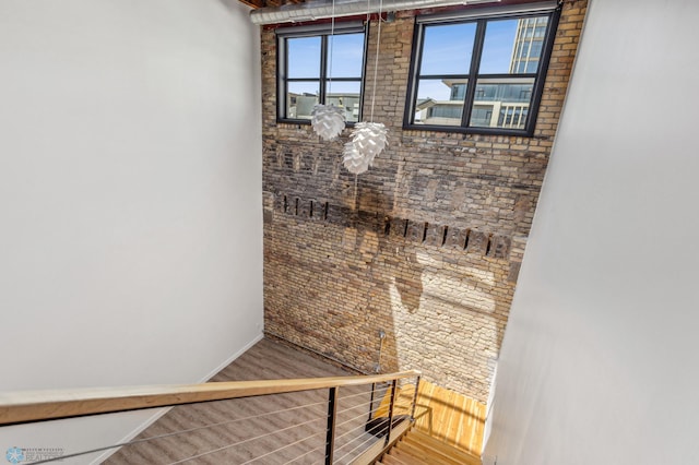 interior space with wood-type flooring