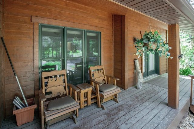 view of wooden terrace