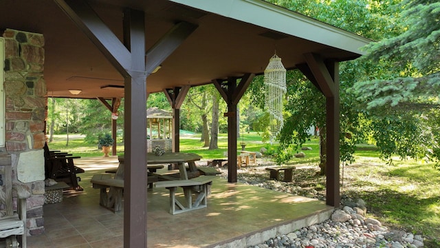 view of home's community with a patio area