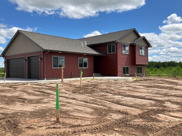 exterior space with a garage