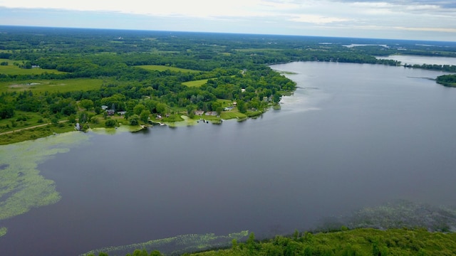 46350 Cambridge Dr, Stanchfield, MN 55080 - aerial view of a large body of water and a heavily wooded area