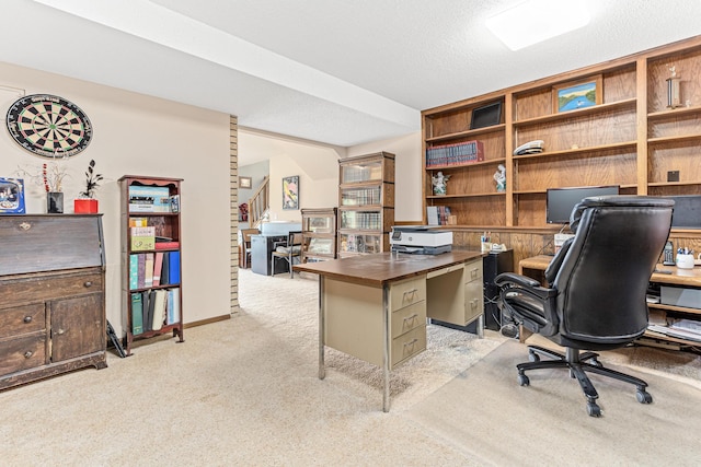 750 Carla Ln, Little Canada, MN 55109 - home office featuring light carpet and baseboards