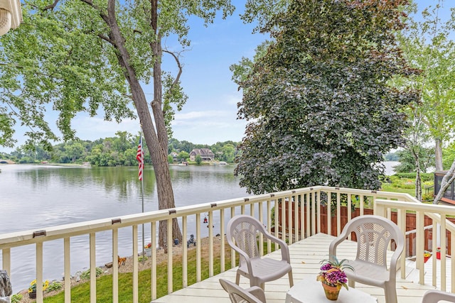 750 Carla Ln, Little Canada, MN 55109 - deck featuring a water view