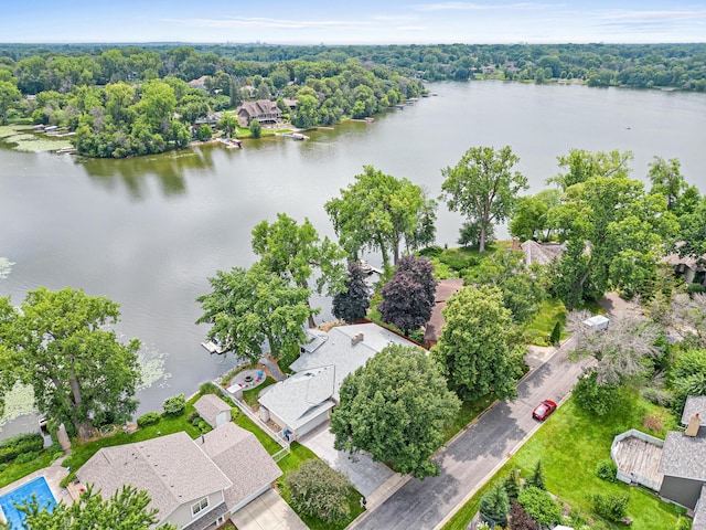 750 Carla Ln, Little Canada, MN 55109 - aerial perspective of suburban area featuring a nearby body of water